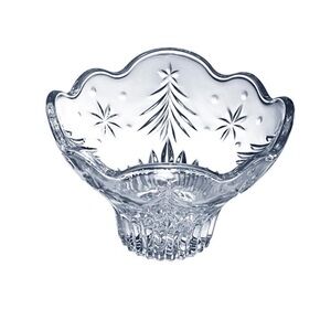 MIKASA Christmas Night Footed Glass Bowl